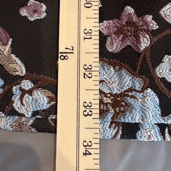 Gal Meets Glam Presley Jacquard Dress Embroidered Textured Back Zip Size 8 - Picture 12 of 13